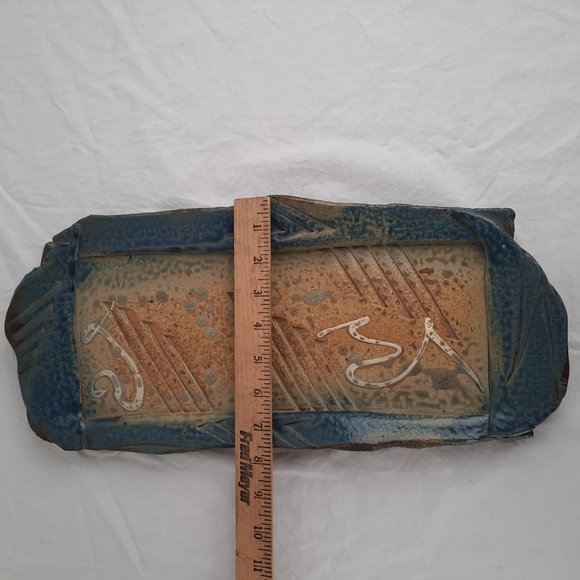 RARE -Larry Spears Nashville Indiana Pottery Wall Hanging/Tray - 17" - Picture 6 of 6